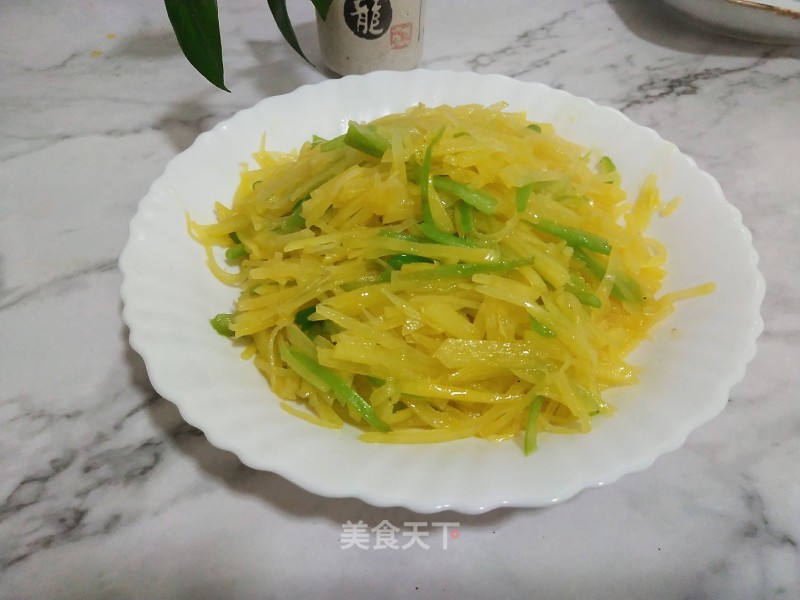 尖椒炒土豆丝的做法