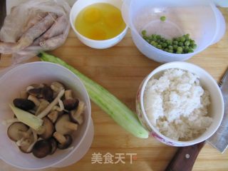 香菇腊肉炒饭的做法步骤：1