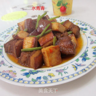 东坡肉配豆腐丁的做法步骤：9