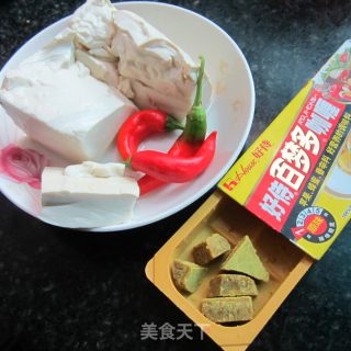 咖喱嫩豆腐的做法步骤：1