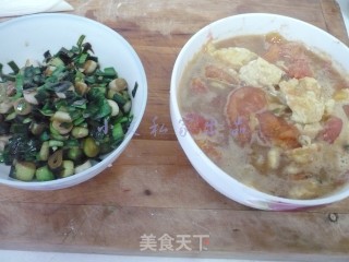 西红柿鸡蛋菠菜面的做法步骤：10