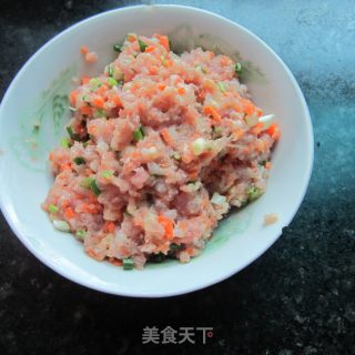 煎胡萝卜肉泥茄盒的做法步骤：3