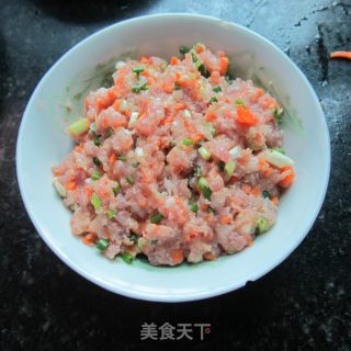 炸茄盒－－胡萝卜肉泥馅的做法步骤：3