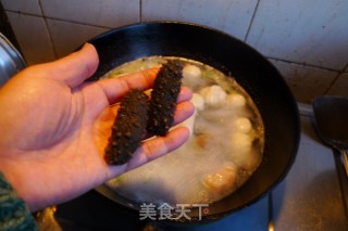 火锅丸子海参青菜汤的做法步骤：7