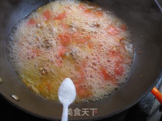 番茄肉丸汤的做法步骤：6