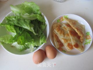 鸡蛋炒饼的做法步骤：1