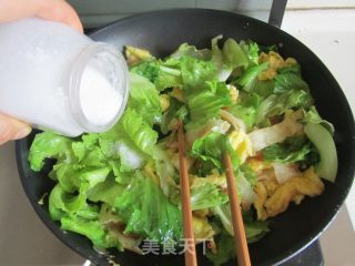 鸡蛋炒饼的做法步骤：8