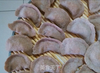 黑麦全麦粉水饺茄子馅料素食更营养的做法步骤：4