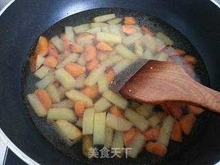 家庭制作和风咖喱鸡块饭的做法步骤：6