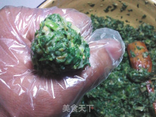 香酥荠菜丸子的做法步骤：6