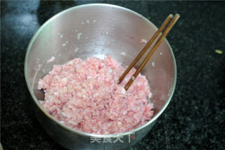 菜汁马蹄猪肉蒸饺的做法步骤：4