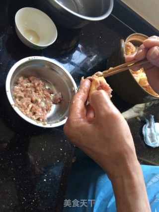 酿油豆腐的做法步骤：7