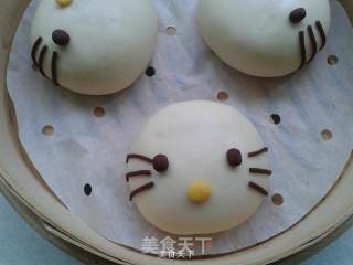 hello kitty萌馒头的做法步骤：12