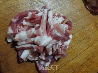 肉炒疙瘩豆的做法步骤：6