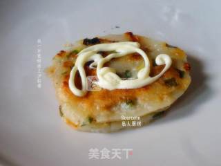 油葱火腿夹饼的做法步骤：5