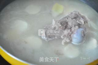 豆浆炖大棒骨的做法步骤：7