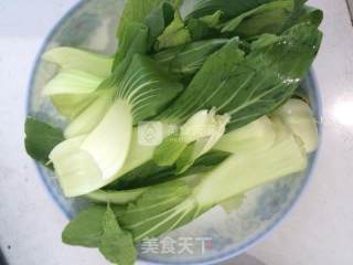 香菇油菜的做法步骤：2