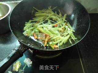 莴笋蒜片牛肉丝的做法步骤：8