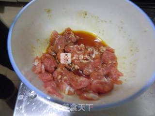 平菇炝肉片的做法步骤：6