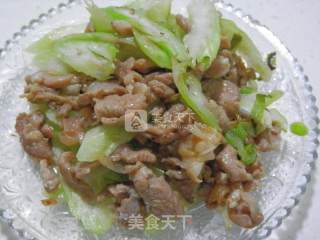 芹菜炒肉片的做法步骤：10