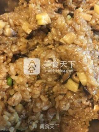 香菇猪肉笋丁烧麦的做法步骤：7