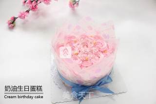 花束生日蛋糕的做法步骤：12