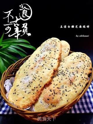 豆渣白糖芝麻烧饼的做法步骤：15