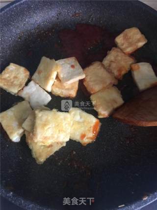 茄汁锅塌豆腐的做法步骤：8