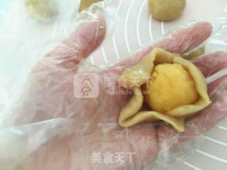 金沙奶黄月饼的做法步骤：15