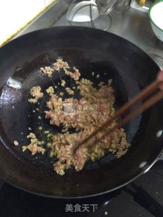 橄榄菜肉末炒豆角的做法步骤：6