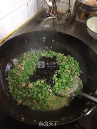 橄榄菜肉末炒豆角的做法步骤：8