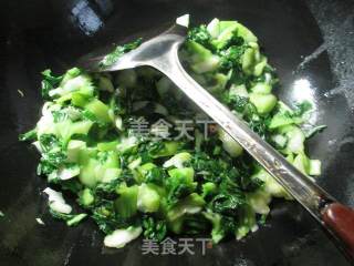 黄豆炒手捏菜的做法步骤：6