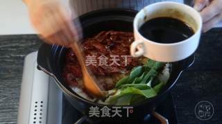 腊味煲仔饭的做法步骤：7