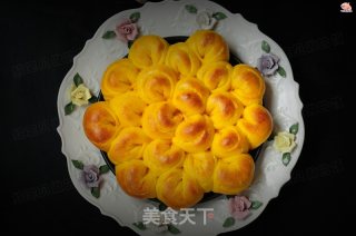 菊花椰蓉面包的做法步骤：16