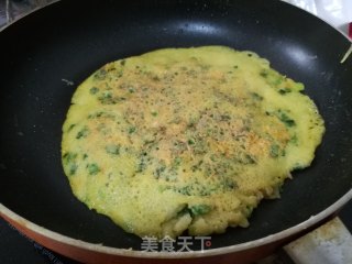 胡萝卜韭菜鸡蛋软饼（快手早餐）的做法步骤：5