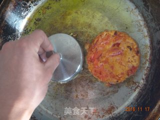 圆圆杂菜饼的做法步骤：8