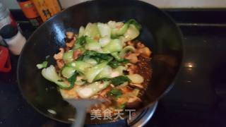 香菇油菜的做法步骤：5