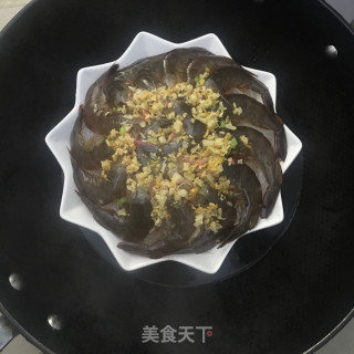 【广东】蒸蒸日上--蒜蓉粉丝蒸大虾的做法步骤：8