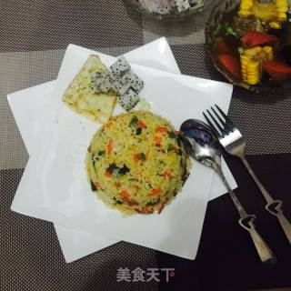 不一样的蛋炒饭的做法步骤：4