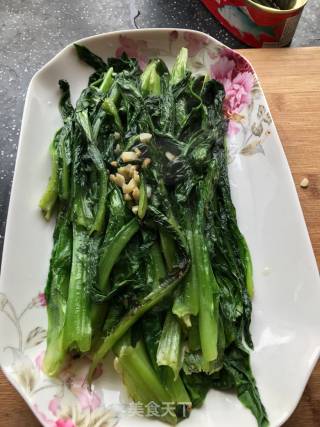 豆豉鲮鱼油麦菜的做法步骤：4