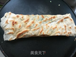 滕州荠菜豆腐菜煎饼的做法步骤：9