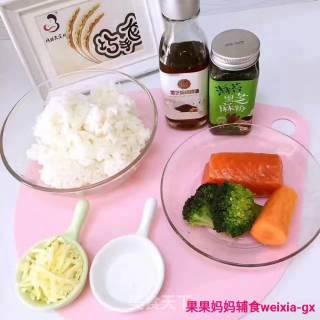 果果妈妈辅食分享【三文鱼焗饭】的做法步骤：1