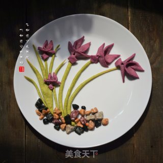 紫薯兰花饼干的做法步骤：15