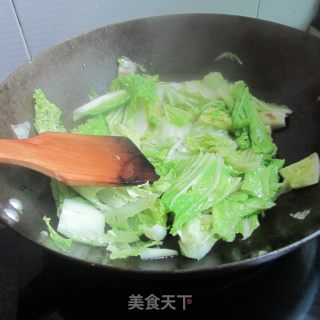 油豆腐煮白菜的做法步骤：4