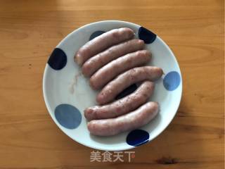 香肠土豆棒配蔬果沙拉的做法步骤：6