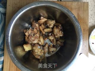 小蘑菇炖鸡腿的做法步骤：6