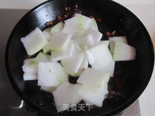 肉末千叶豆腐烧冬瓜的做法步骤：7