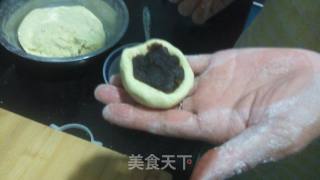 脆皮南瓜豆沙饼的做法步骤：4