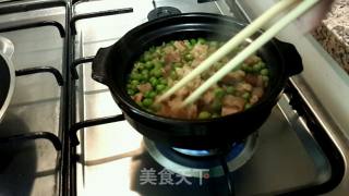 腊肉豌豆焖饭的做法步骤：8