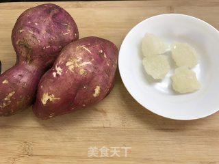 冰糖桂花红薯汤的做法步骤：1